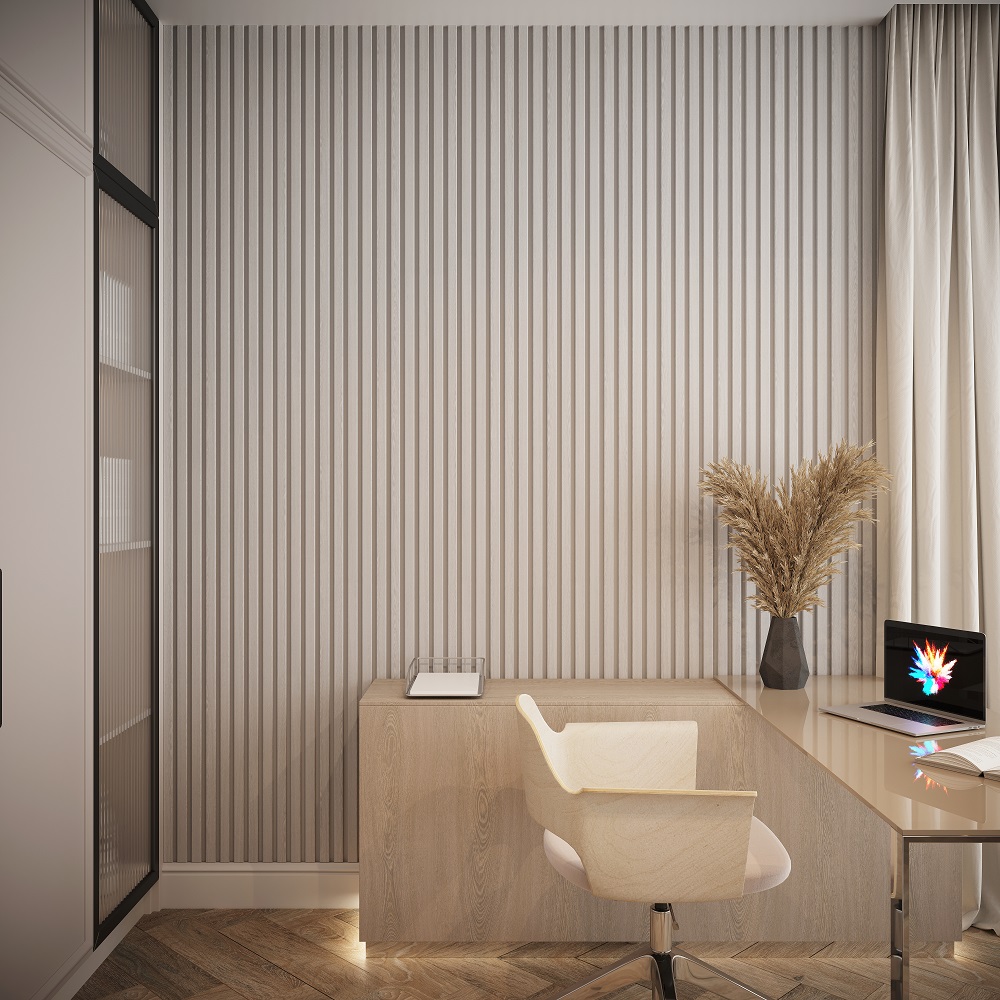 Рейка завершающая с монтажной планкой для панелей МДФ 2,75м L05 Серый тик