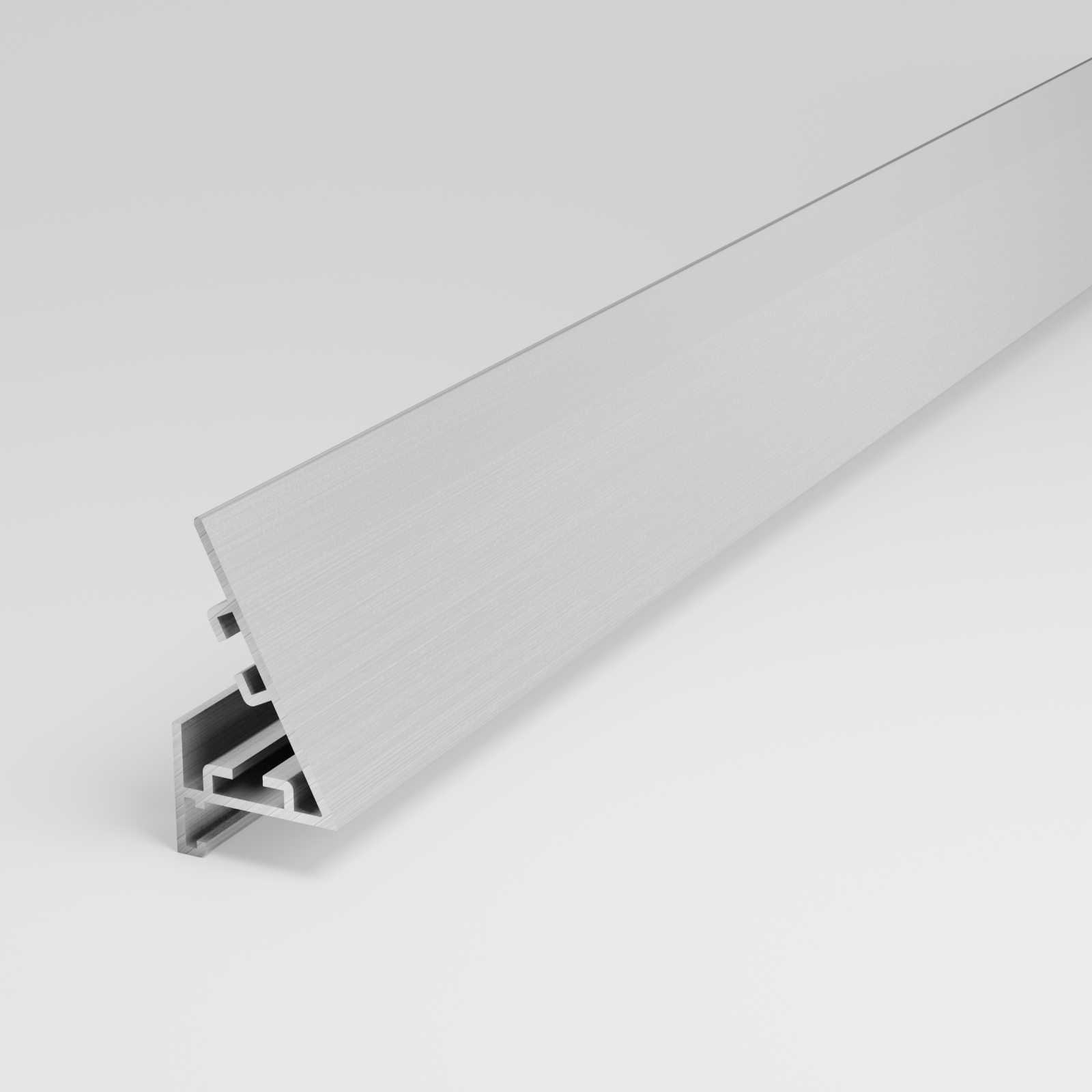 Антиплинтус алюминиевый под светодиодную ленту Апл 03.2700.001 Без покрытия